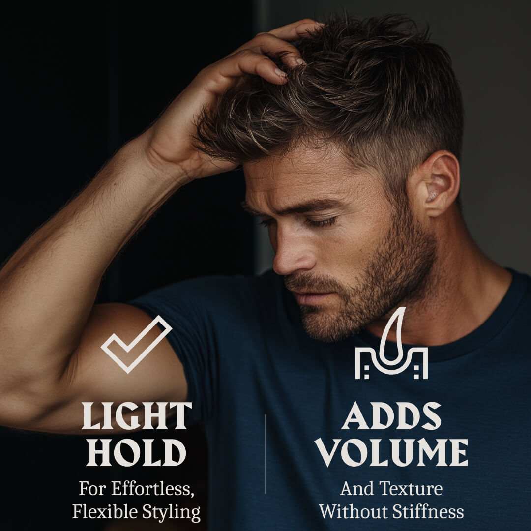 Haarstyling-Puder für Herren – Leichter Halt – Vanille