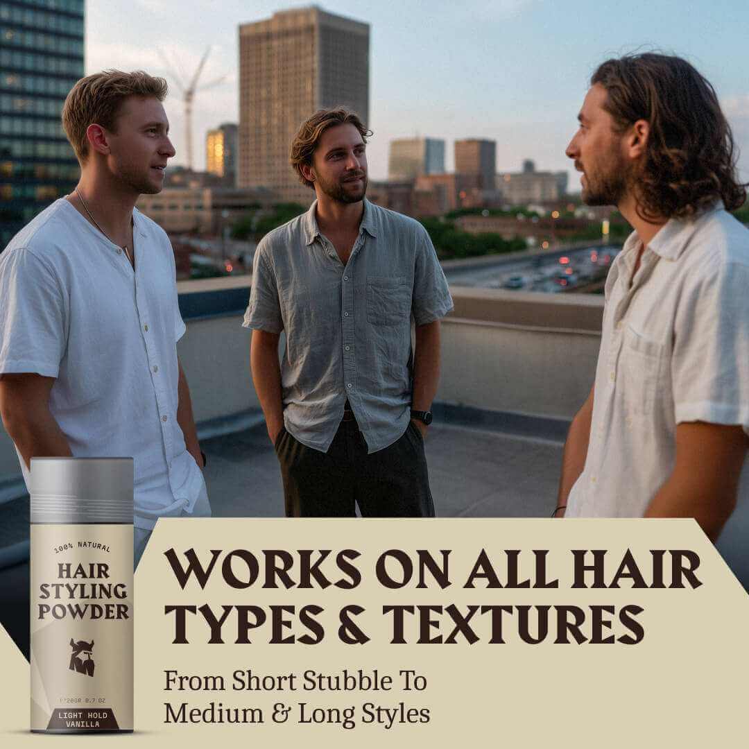 Haarstyling-Puder für Herren – Leichter Halt – Vanille
