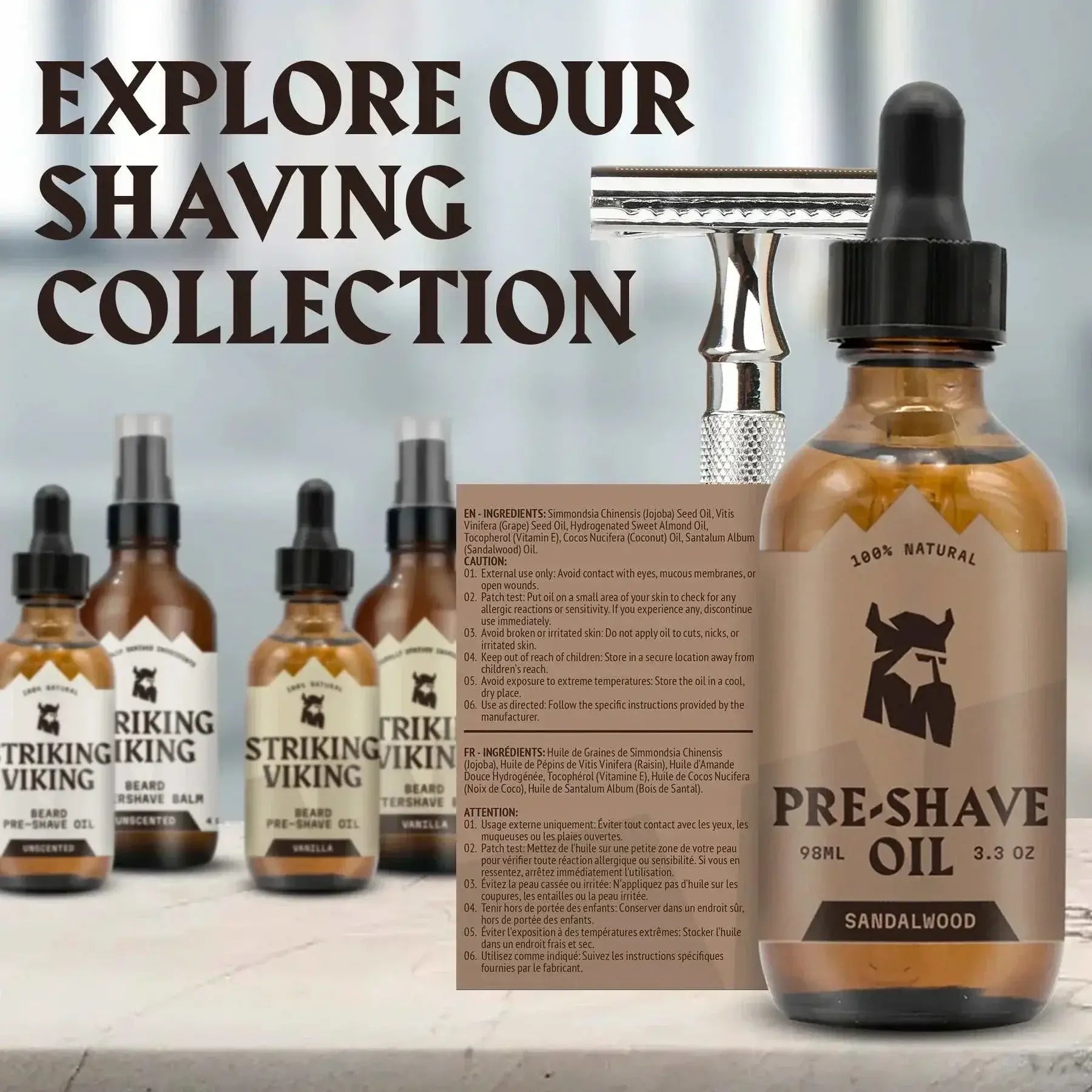 Pre-Shave-Öl für Herren – Sandelholz