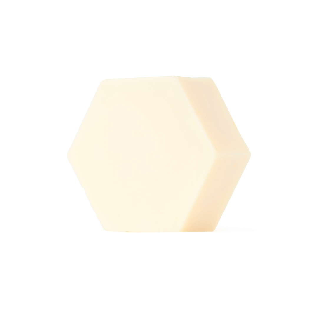 Hexagonal light bulb on a white background