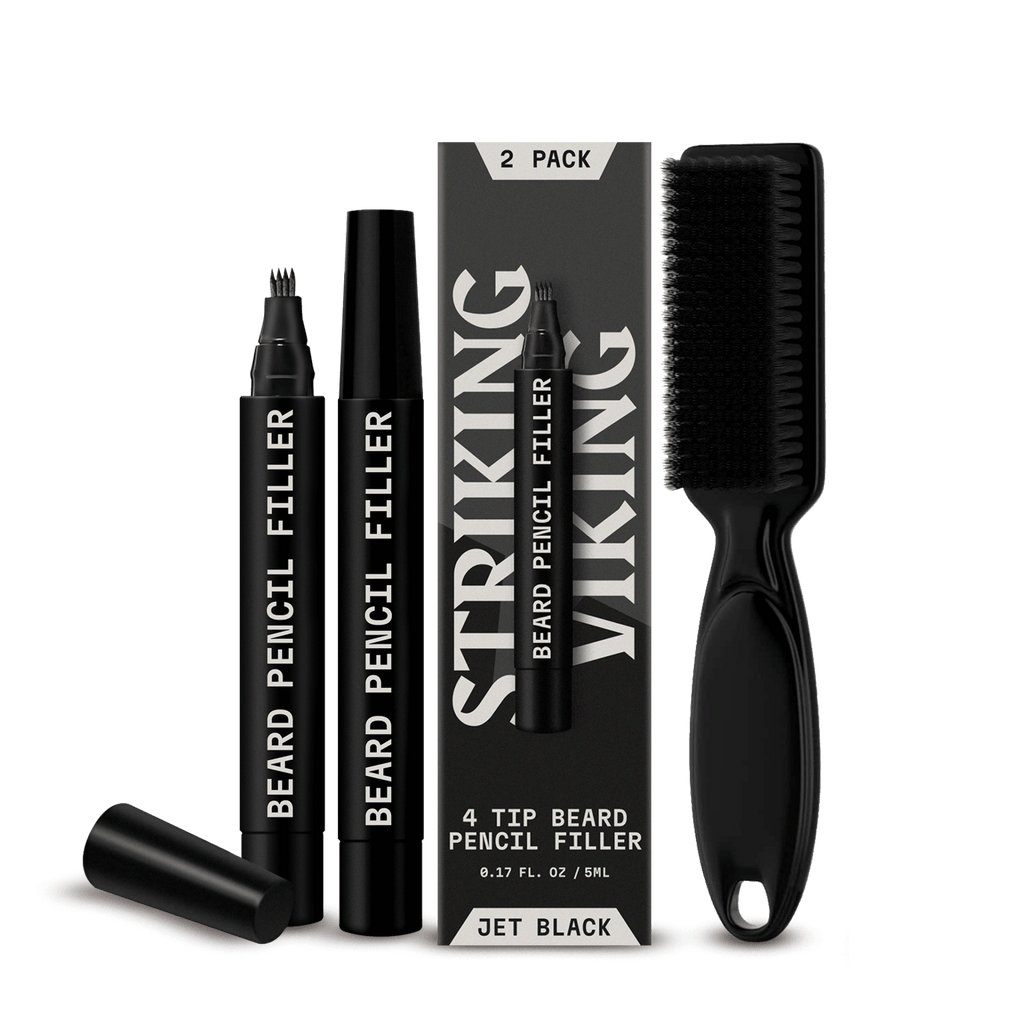 Bartauffüllstift (2er-Pack) – Wasserfester Bartstift zum Auffüllen von Lücken & Abdecken von kahlen Stellen