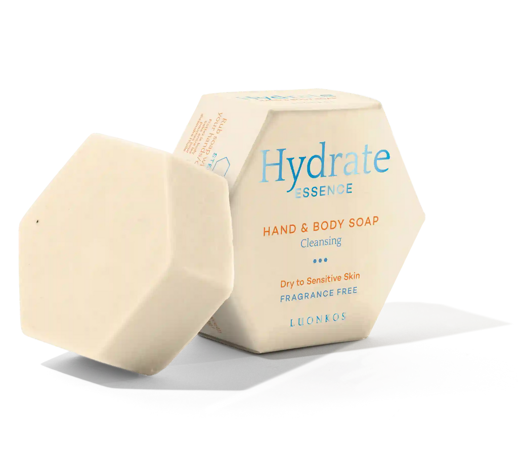 Hydrate Essence hand and body soap on a white background
